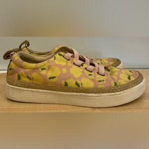 Spenco Orthotic Bokeh Lemon Blush Slip On Sneakers Size 8.5